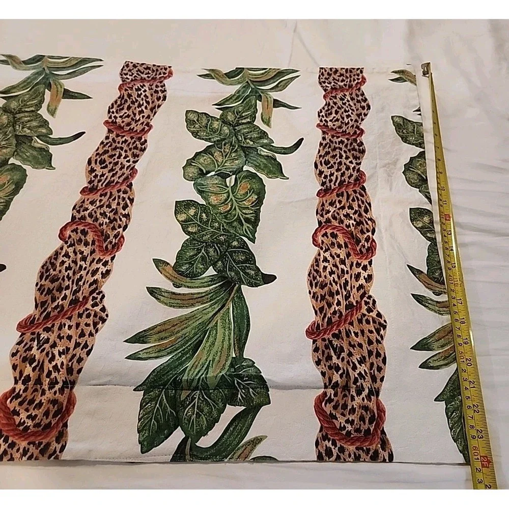 Decorator KING SHAM Anju Woodridge‎ Tropical Jungle Leopard Print PALM BEACH